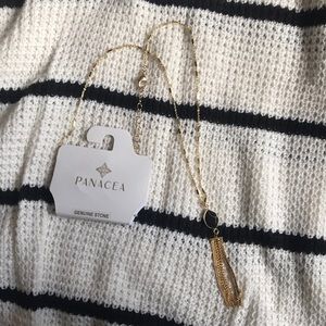 NWT Panacea black jewel necklace